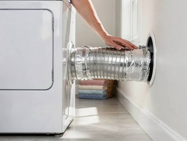 Professional dryer vent hose installation by Altadena Dryer Vent Cleaning in Altadena