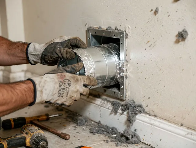Professional dryer vent repair and installation by Altadena Dryer Vent Cleaning in Altadena